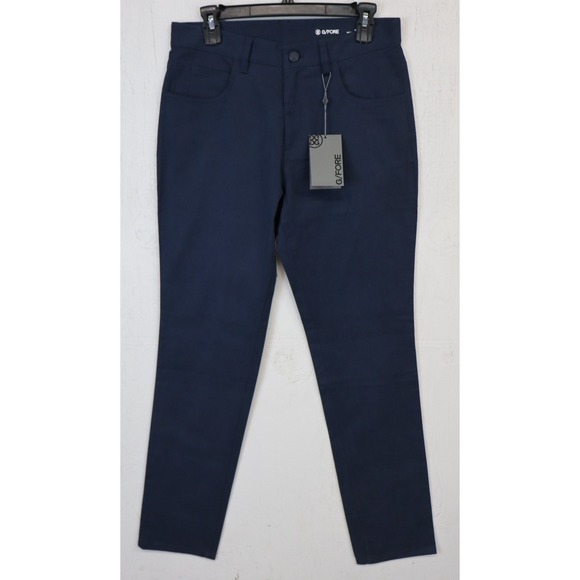 G/FORE Pants Mens 30x32 Tour 5 Pocket Stretch Straight Golf Blue Navy Twilight